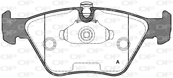 OPEN PARTS Комплект тормозных колодок, дисковый тормоз BPA0270.25